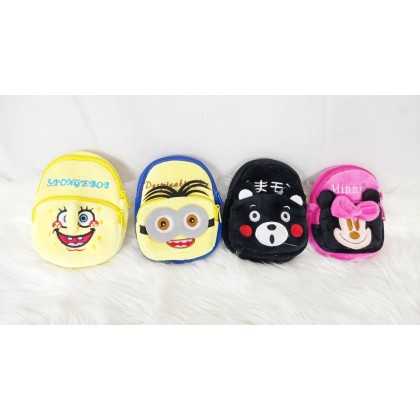 {M'SIA STOCK} CARTOON COIN PURSE SOFTTOYS/PLUSHTOYS/KIDSTOYS 7INCH 21CM 卡通零钱包娃娃玩具公仔 7寸 Anak Patung